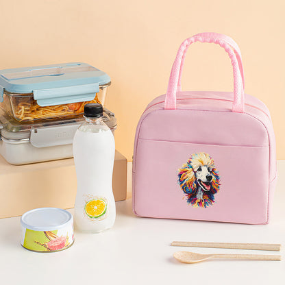 Bolsa térmica con estampado de letras, bolsa para el almuerzo, bolsa térmica de aluminio para hielo, bolsa de picnic para guardar el almuerzo, bolsa para conservar alimentos frescos 