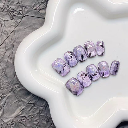 1004- Handmade press on nails fake nails removable