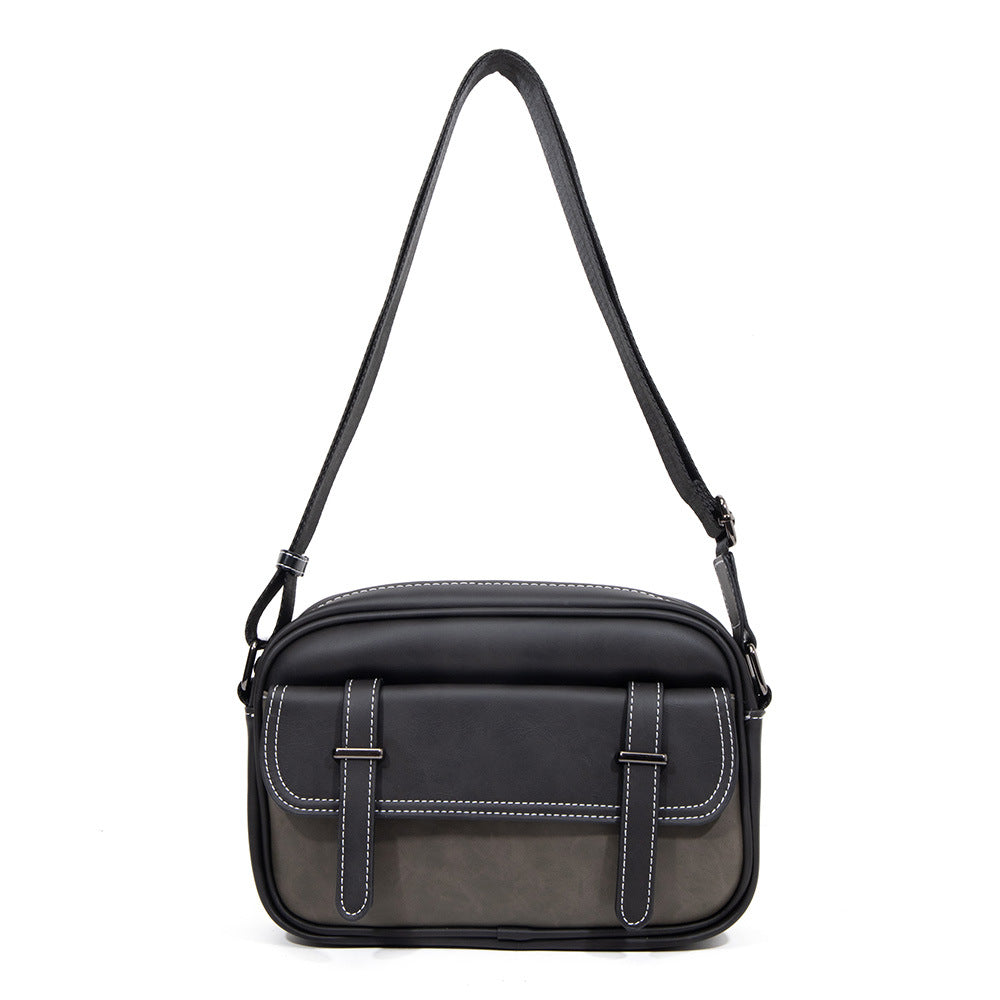 Men's casual retro shoulder crossbody bag, fashion messenger bag crossbody small