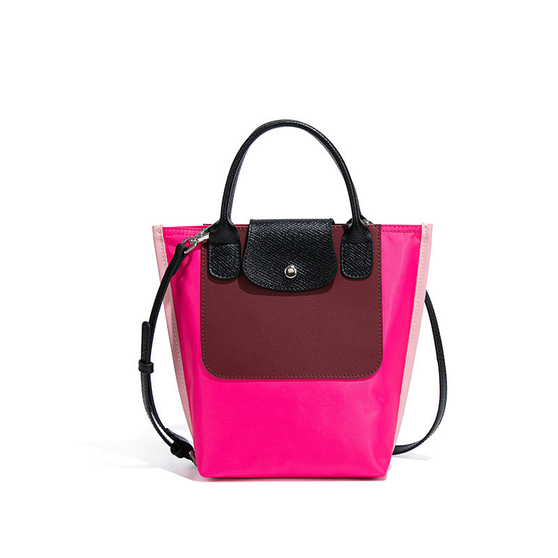 Bolso tote elegante de nailon a juego - Bolso de hombro de gran capacidad, bolso de mano de moda de alta calidad para mujer, estilo cruzado versátil