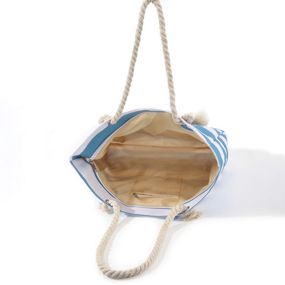 Bolso de playa estampado, bolso bandolera informal de gran capacidad, bolso de viaje de verano sencillo y moderno, ligero 