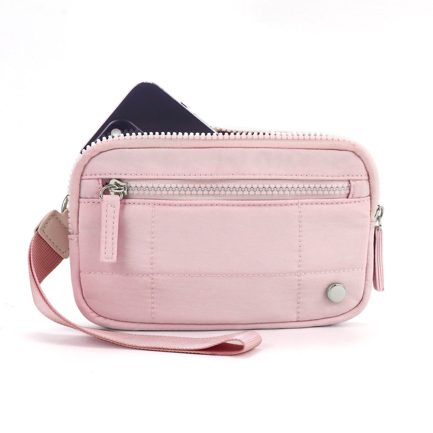 Bolsa de PVC transparente para tarjetas – Bolso de muñeca portátil para guardar tarjetas bancarias y monedas 