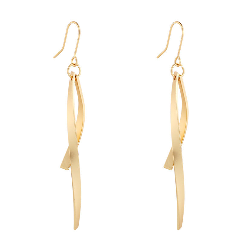 Gold Earrings for Women Hypoallergenic Leverback Drop Dangle Earrings Trendy 14K Gold Plated Twisted Spiral Teardrop Rhombus Heart Dangle Earring for Women Dainty Fashion Jewelry Gifts -dropshippingabc.com