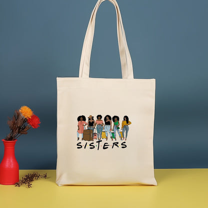 Bolso bandolera de lona estampada, bolso de compras moderno y ligero, bolso de algodón de gran capacidad, paquete de 2 unidades tipo hobo. 