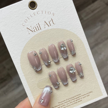 1024- Handmade press on nails fake nails removable