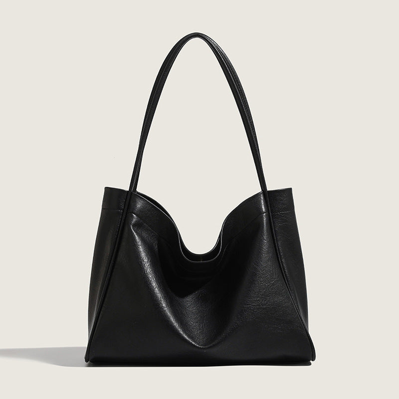 Bolso tote elegante para mujer – Bolso de hombro retro, minimalista y versátil para el día a día, ideal para otoño e invierno 