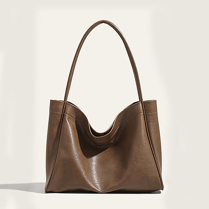 Bolso tote elegante para mujer – Bolso de hombro retro, minimalista y versátil para el día a día, ideal para otoño e invierno 