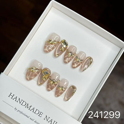 1030- Handmade press on nails fake nails removable
