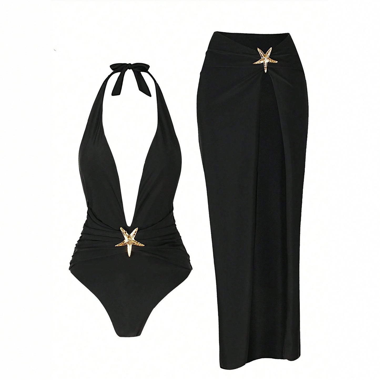 Sexy Bikini Women's One Piece Swimsuit Solid Color High Quality