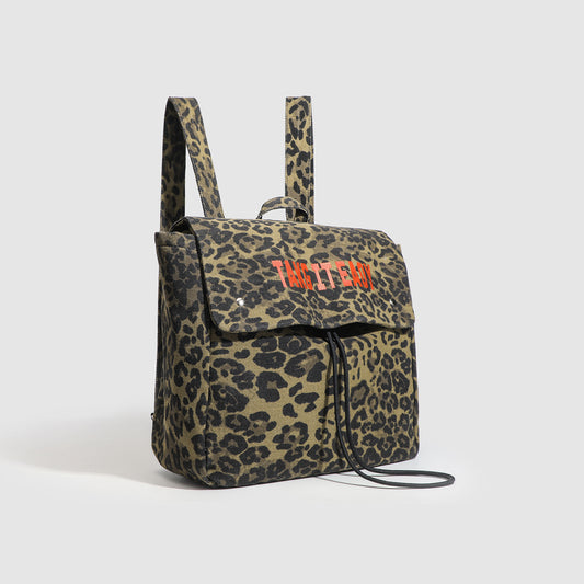 Mochila para niñas - Mochila elegante con estampado de leopardo, ideal para la escuela, ligera y de gran capacidad para viajar. 