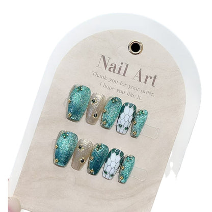 0951- Handmade press on nails fake nails removable