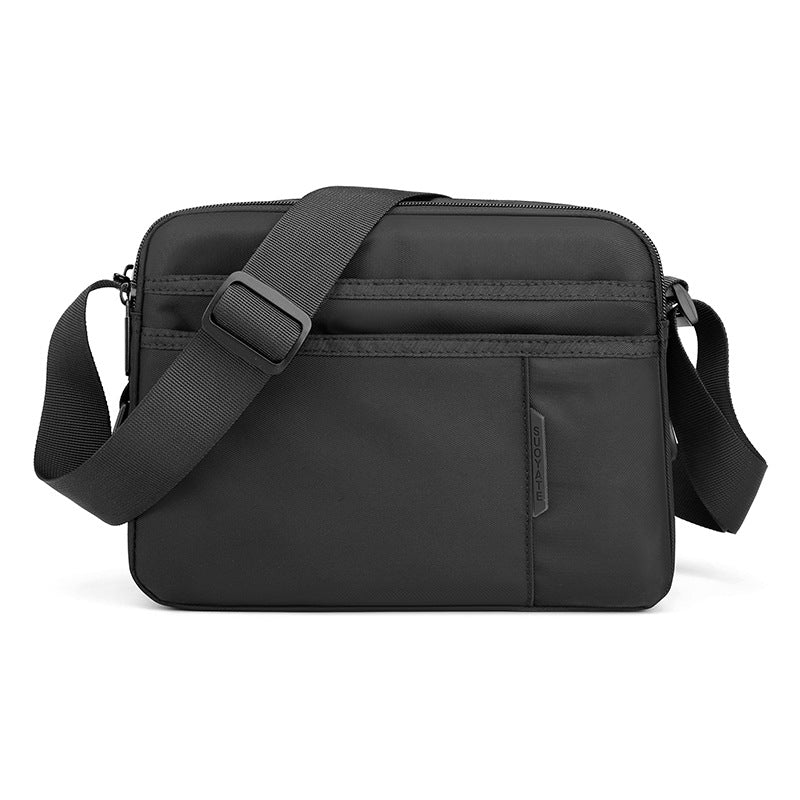 Bolso bandolera ligero para hombre, bolso pequeño de hombro para negocios, bolso de viaje sencillo e informal, bolso bandolera cuadrado pequeño para hombre 