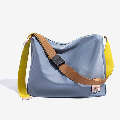 Spring and summer simple casual shoulder bag, large capacity Oxford cloth commuter bag, crossbody hobo bag for women