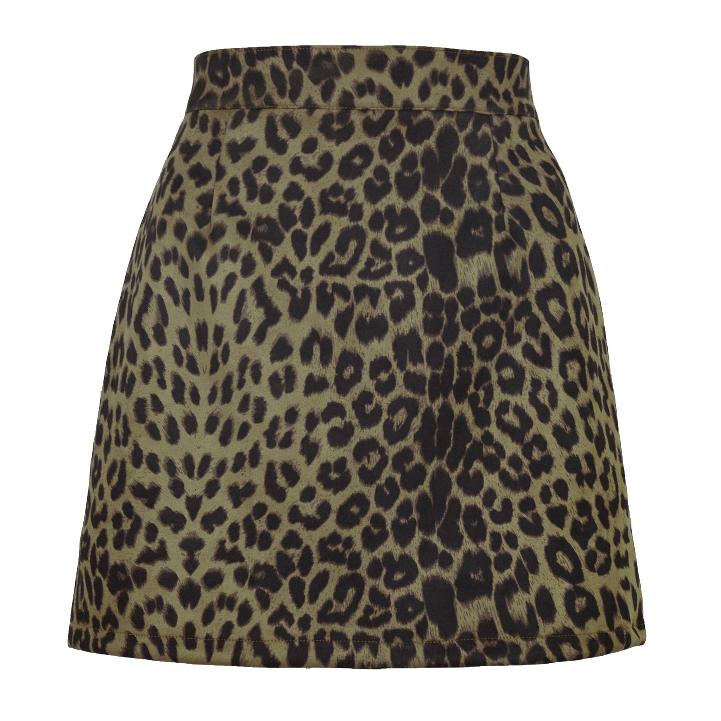 Suede Wrap Mini Skirt
