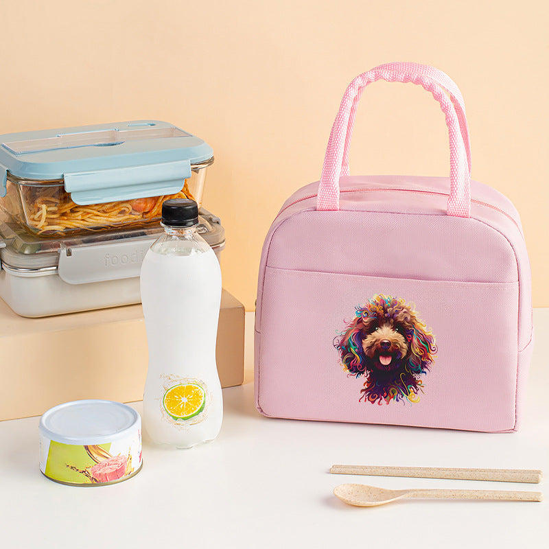 Bolsa térmica con estampado de letras, bolsa para el almuerzo, bolsa térmica de aluminio para hielo, bolsa de picnic para guardar el almuerzo, bolsa para conservar alimentos frescos 