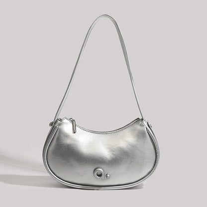 Bolso pequeño de hombro para mujer, estilo hobo elegante de estilo francés, ideal para el verano. 