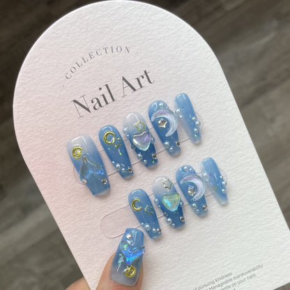 1024- Handmade press on nails fake nails removable