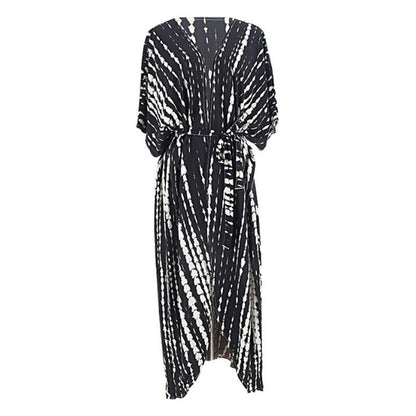 Women¡¯s Rayon Tie-Dye Beach Cover-Up ¨C Vacation Bikini Kimono, Sun Protection Swimsuit Outerwear