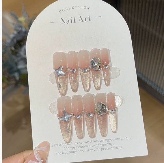 1033- Handmade press on nails fake nails removable