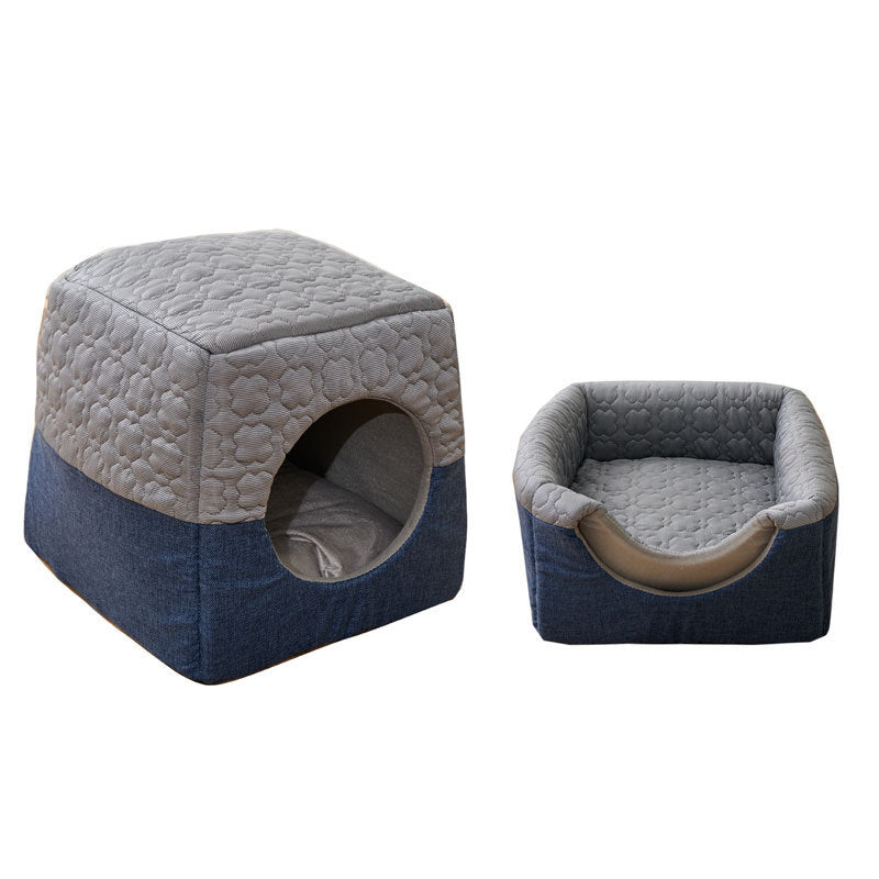 Warm in winter and cool in summer Multi-purpose cat house, small dog pet nest, semi-closed cat nest available in all seasons