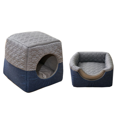 Warm in winter and cool in summer Multi-purpose cat house, small dog pet nest, semi-closed cat nest available in all seasons