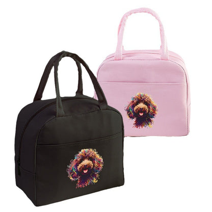 Bolsa térmica con estampado de letras, bolsa para el almuerzo, bolsa térmica de aluminio para hielo, bolsa de picnic para guardar el almuerzo, bolsa para conservar alimentos frescos 