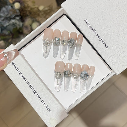 1035- Handmade press on nails fake nails removable