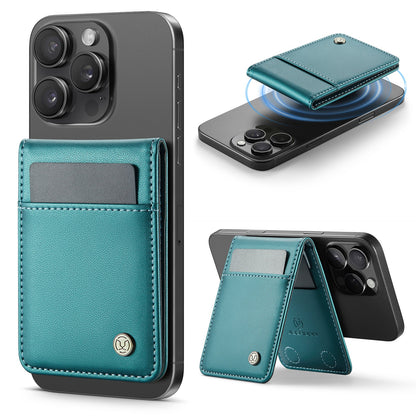 Estuche para tarjetas magnéticas con anillo Magsafe para iPhone 17, con cepillo antirrobo para tarjetas, 16/15/14/13, con cremallera, monedero, tarjetero magnético con bloqueo RFID, cartera minimalista de piel sintética compatible con teléfonos MagSafe. 