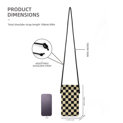 Leather mobile phone bag, mini bag, small satchel for mobile phone, phone purse crossbody