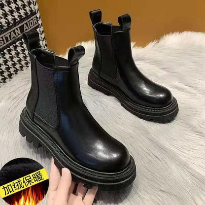 Chunky Heel Chelsea Ankle Boot
