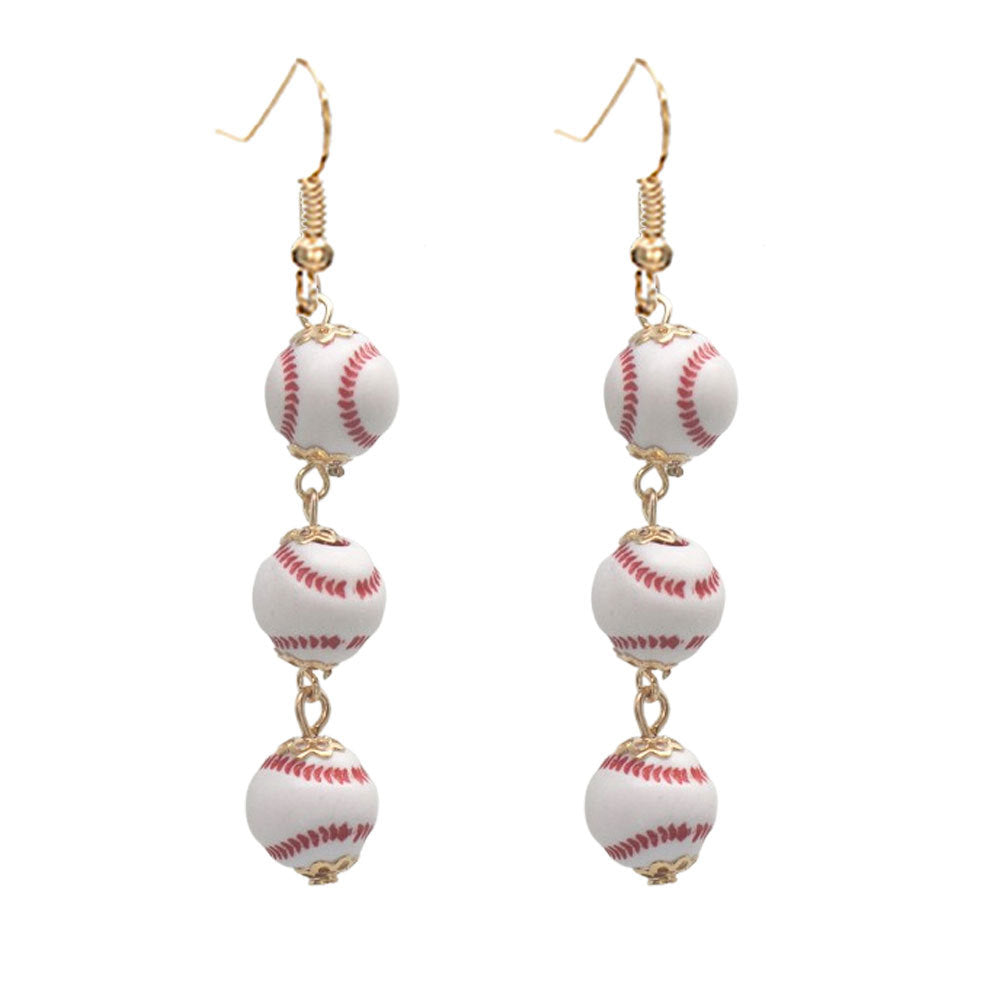 Rhinestone Football & Rugby Earrings for Women - Sparkling Sports Fan Dangle Drop Stud Earrings -dropshippingabc.com