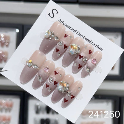 1029- Handmade press on nails fake nails removable