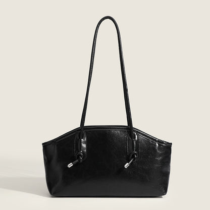 Bolso hobo para mujer, bolso de hombro negro, bolso de moda veraniego para mujer, bolso de hombro informal de diseño con textura premium para el día a día 