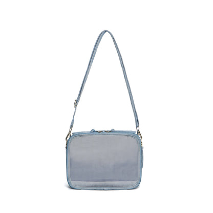 Bolso vaquero mini informal para mujer: bolso de lona versátil para ir de compras y bolso hobo pequeño para el hombro. 