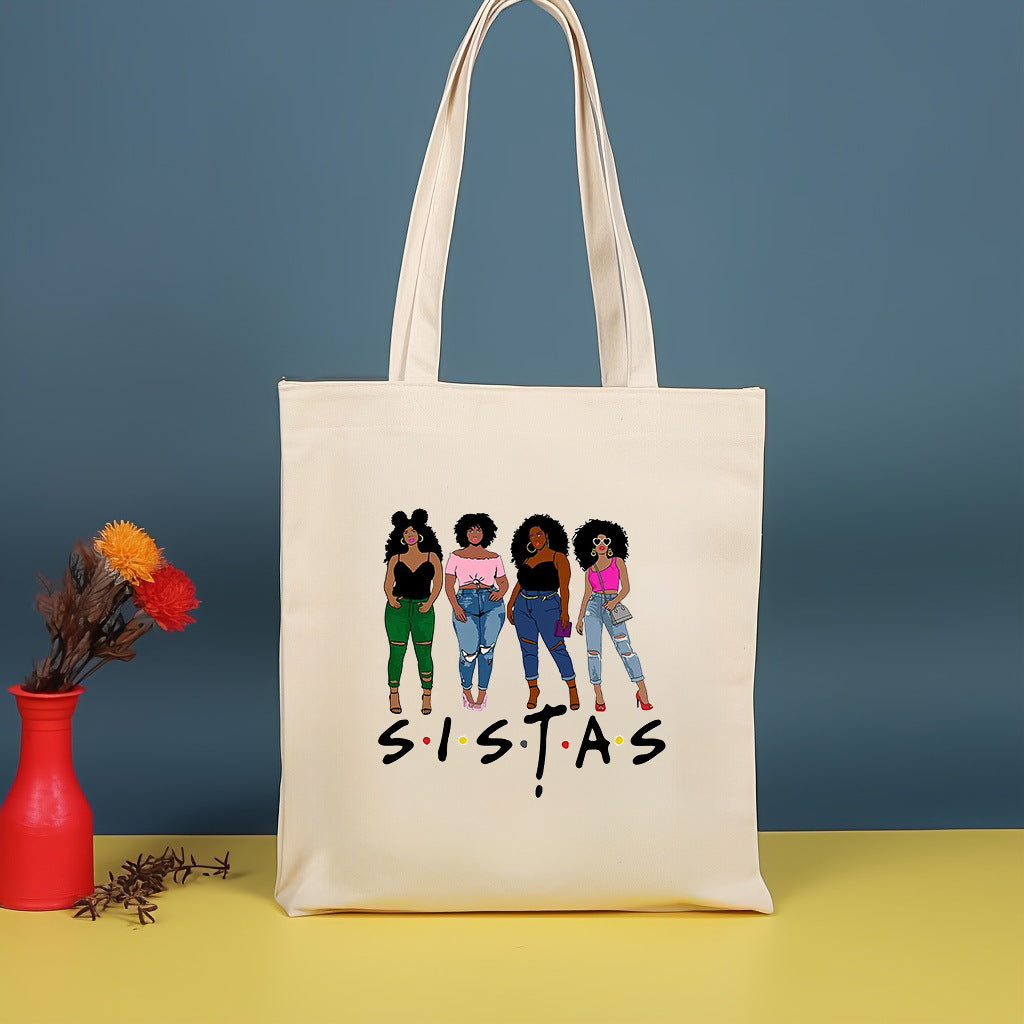 Bolso bandolera de lona estampada, bolso de compras moderno y ligero, bolso de algodón de gran capacidad, paquete de 2 unidades tipo hobo. 