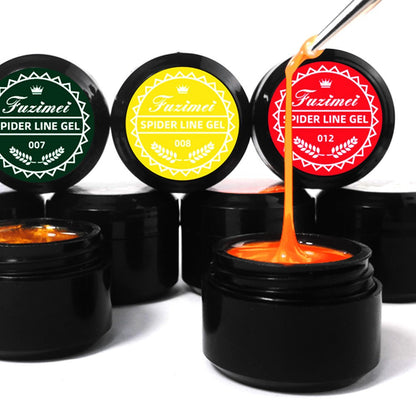 1060 Adhesivo elástico para uñas con pincel, pegamento para esmalte de uñas, fototerapia, pegamento tipo araña para uñas, pegamento pintado de metal, pegamento para tirar de alambre, pegamento de seda, uñas postizas