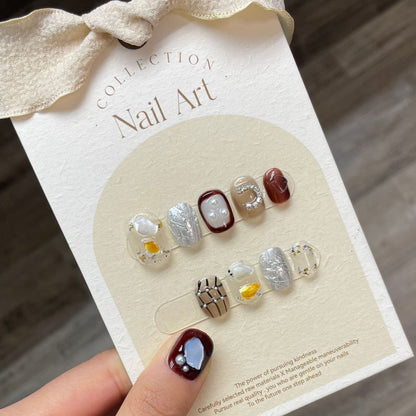 1024- Handmade press on nails fake nails removable