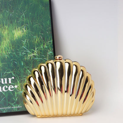 Bolso tipo caja de concha, bolso de mano tipo clutch, bolso de cena, bolso de noche tipo clutch para fiestas, bolso de graduación, bolso de fiesta. 