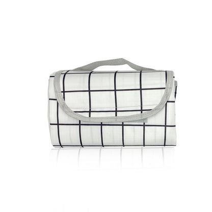 Colchón acolchado para picnic, ideal para excursiones de primavera; colchón portátil para acampar al aire libre; tapete de suelo a cuadros. 