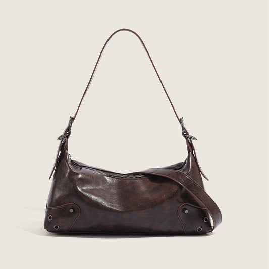 Bolso hobo pequeño de diseño para mujer, bolso de hombro para otoño e invierno, bolso bandolera versátil para mujer 