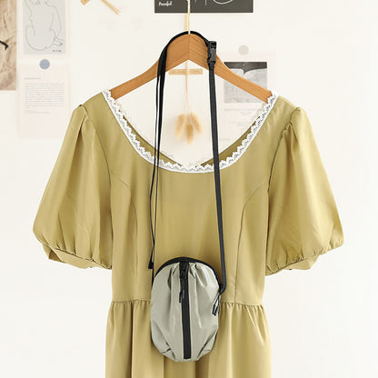 Adorable Mini Mobile Phone Bag for Females – Trendy Versatile Nylon Shopping Small Crossbody Bag