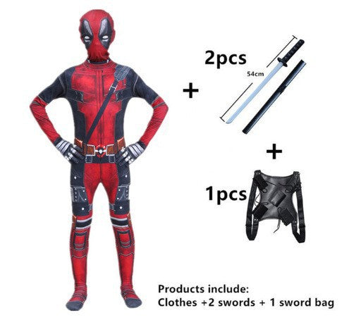 Mallas de Deadpool, disfraces infantiles, cosplay, Halloween, ropa de baile de Deadpool, disfraces de anime para hombre 