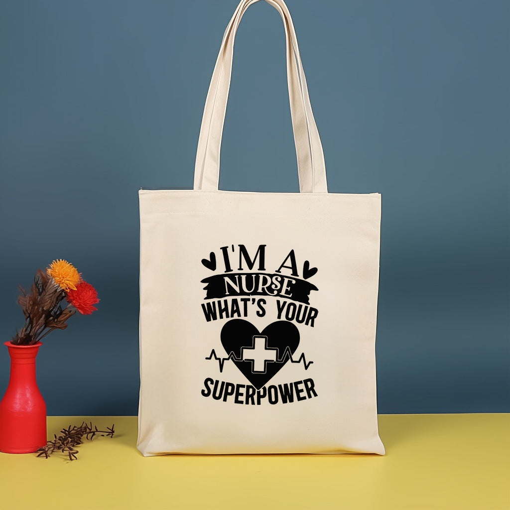 Bolso bandolera de lona estampada, bolso de compras moderno y ligero, bolso de algodón de gran capacidad, paquete de 2 unidades tipo hobo. 