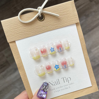 1024- Handmade press on nails fake nails removable