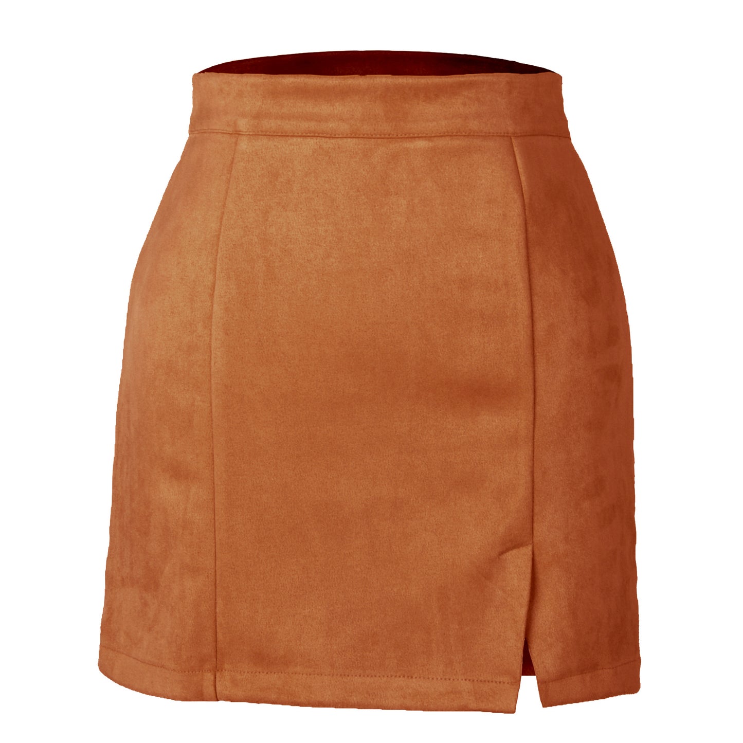Suede Wrap Mini Skirt