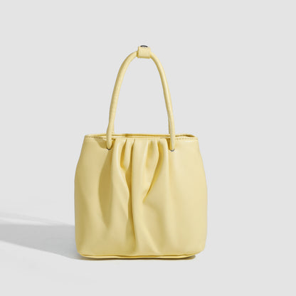 Bolso cuadrado plisado versátil, bolso de moda para mujer, bolso tote, bolso de hombro informal y portátil 