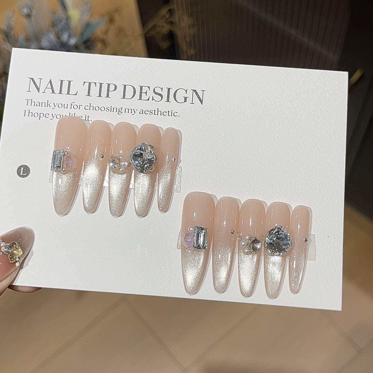 1034- Handmade press on nails fake nails removable