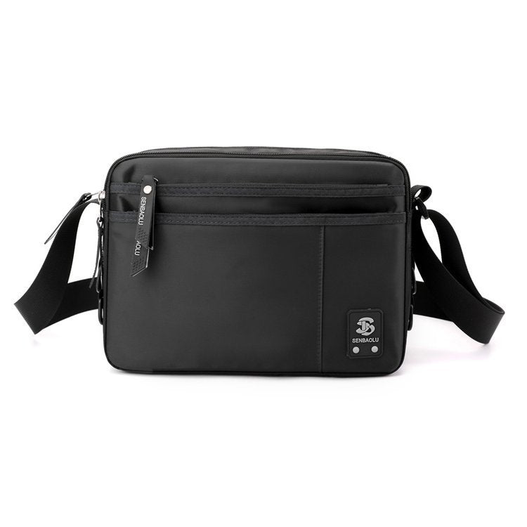 Bolso bandolera ligero para hombre, bolso pequeño de hombro para negocios, bolso de viaje sencillo e informal, bolso bandolera cuadrado pequeño para hombre 