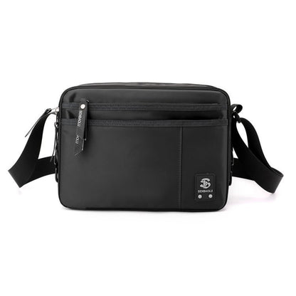 Bolso bandolera ligero para hombre, bolso pequeño de hombro para negocios, bolso de viaje sencillo e informal, bolso bandolera cuadrado pequeño para hombre 
