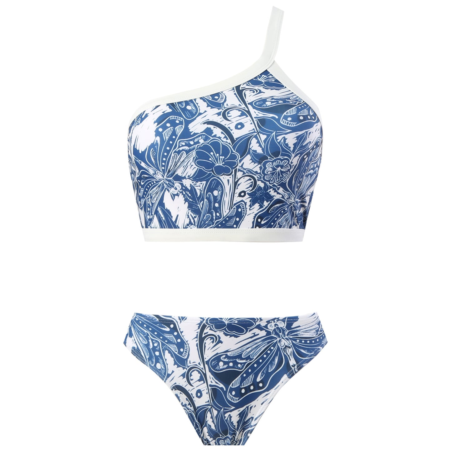 Vintage high waist split three-piece swimsuit women's bikini swimsuit chiffon beach skirt set